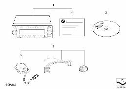 REPLACEMENT PARTS FOR RADIO NAVIGATION diagram for BMW 3 Series E46 318i