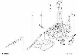 Механизм ПП стептроник SMG diagram for BMW 3 Series E36 M3
