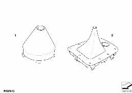 INDIVIDUAL SHIFT LEVER COVER SMG diagram for BMW 3 Series E46 318i