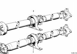 DRIVE SHAFT diagram for BMW 3 Series E21 316