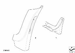 Lapač nečistot diagram for BMW MINI R50 Cooper