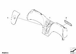 INDIV. COVERS/TRIM PIECES, REAR INNER diagram for BMW Z8 E52 Z8