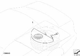 BMW Subwoofer diagram for BMW 5 Series E39 520d