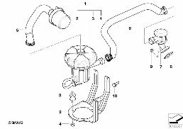 EMISSION CONTROL-AIR PUMP diagram for BMW 7 Series E65 730i