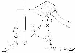 Telsiz anteni diagram for BMW 7 Series E67 745LiS