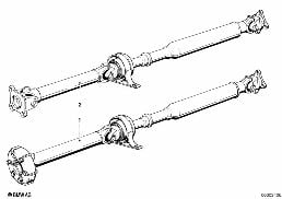 DRIVE SHAFT diagram for BMW 7 Series E23 728iS