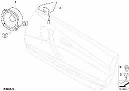 LOUDSPEAKER, FRONT, STEREO SYST. diagram for BMW Z4 E86 M3.2