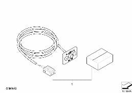 Kit 2ème monte raccordement auxiliaire diagram for BMW 5 Series E39 525td