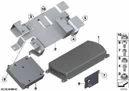 Jednotlivé díly autotelefon diagram for BMW Rolls-Royce Phantom RR1 Phantom