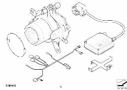 INSTALL.SET ADDITIONAL HEADLIGHT XENON diagram for BMW 3 Series E46 325i