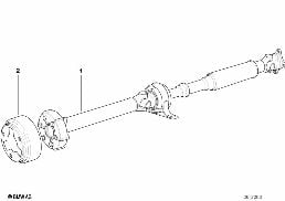 DRIVE SHAFT (SWIVEL JOINT) diagram for BMW 3 Series E36 328i