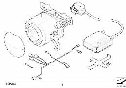 NSTALLING SET ADDITIO. HEAD LIGHT XENON diagram for BMW 3 Series E46 323Ci