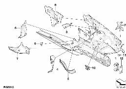 FRONT BODY BRACKET LEFT diagram for BMW X3 E83 LCI 2.0i