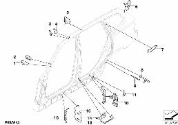 CAVITY SHIELDING, SIDE FRAME diagram for BMW X3 E83 LCI 2.0i