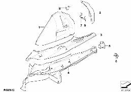 REAR WHEELHOUSE/FLOOR PARTS diagram for BMW X3 E83 LCI 2.0i