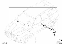 MASTER KEY LOCKING diagram for BMW X3 E83 LCI 2.0i