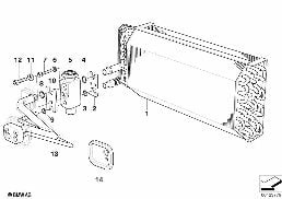 Evaporateur climatiseur automatique diagram for BMW 7 Series E38 735iL