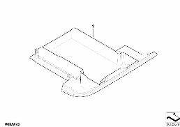 INDIVIDUAL GLOVE COMPARTMENT, LEATHER diagram for BMW Z8 E52 Z8