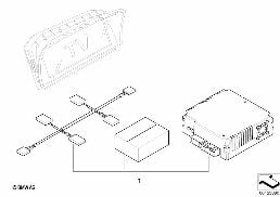 Extra set TV-functie diagram for BMW 7 Series E66 750Li