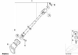 Wał kier. kol. kierown. dolny diagram for BMW MINI R50 Cooper