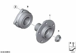 SIDE SHAFT/WHEEL BEARINGS diagram for BMW 5 Series E61 LCI 520d