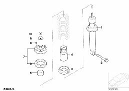 REAR SPRING STRUT MOUNTING PARTS