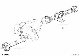 Cardanas vierwiel diagram for BMW 5 Series E34 525ix