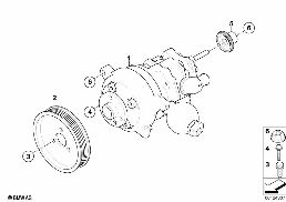 POWER STEERING PUMP/DYNAMIC DRIVE diagram for BMW 7 Series E65 760i