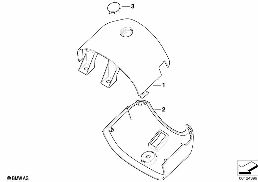INDIVIDUAL STEERING COLUMN COVER diagram for BMW Z8 E52 Z8