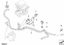 Tubaz. a depress. bocch. aria suppl. diagram for BMW 7 Series E65 760i