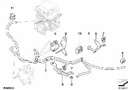 Tubaz. a depress. bocch. aria suppl. diagram for BMW 7 Series E65 760i