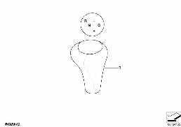 INDIVIDUAL LEATHER GEAR SHIFT KNOB SMG diagram for BMW 3 Series E46 318i