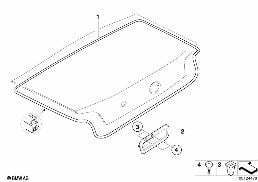 Pieces de couvercle de coffre ar diagram for BMW Z4 E85 2.5i