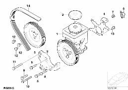 POWER STEERING PUMP diagram for BMW 3 Series E46 330Cd