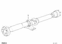 Arbre de transmiss.(joint homocinétique) diagram for BMW 5 Series E39 525td