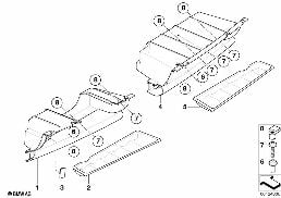 Schowek przedni diagram for BMW MINI R50 Cooper