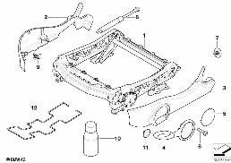 SEAT, FRONT, SEAT FRAME