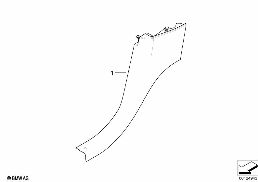 INDIV.LATERAL TRIM PANEL REAR diagram for BMW Z8 E52 Z8