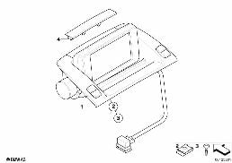 CENTRAL INFORMATION DISPLAY diagram for BMW Z4 E86 M3.2