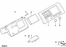ON BOARD MONITOR / TV AMPLIFIER diagram for BMW X5 E53 4.8is
