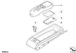 Piezas adicion. tándem teléfono coche diagram for BMW 7 Series E65 750i