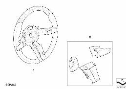 Couronne de volant sport cuir/bois diagram for BMW Z4 E85 2.5i