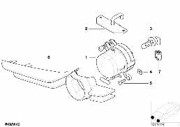 FOG LIGHTS diagram for BMW 3 Series E46 325Ci