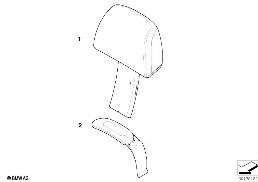 INDIVIDUAL SPORTS SEAT HEADREST diagram for BMW Z8 E52 Z8