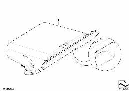 INDIVIDUAL FOLDING COMPARTMENT, LEATHER diagram for BMW 3 Series E46 318i