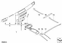 Drewno indyw. lakier. fortep. czarny diagram for BMW 7 Series E65 745i