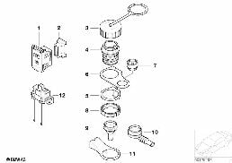 Wtyczka diagnostyczna diagram for BMW 7 Series E65 745i