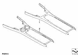 Ind. dno schowka, skóra diagram for BMW 7 Series E65 745i