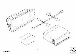 Navigatie inzetstel diagram for BMW 7 Series E66 750Li