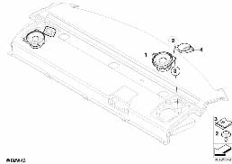 SINGLE PARTS F PACKAGE SHELF STEREO SYST